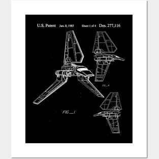 Imperial Shuttle Patent Posters and Art